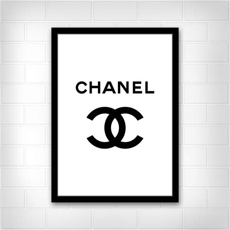 chanel black and white poster|chanel poster template.